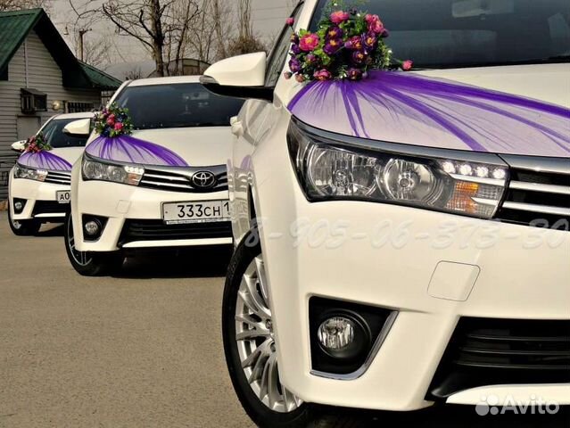 Свадебные украшения на авто