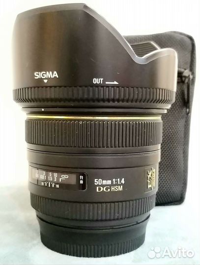 Объектив sigma 50mm f 1/1.4 DG HSM canon
