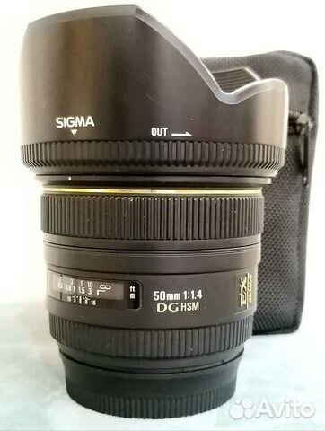 Объектив sigma 50mm f 1/1.4 DG HSM canon