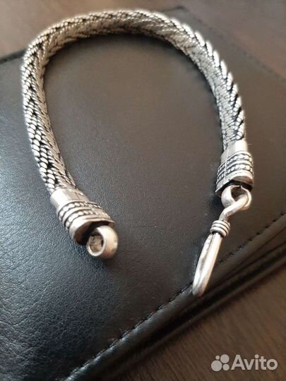 Серебряный браслет мужской 30.38гр и 36.44.21,5см