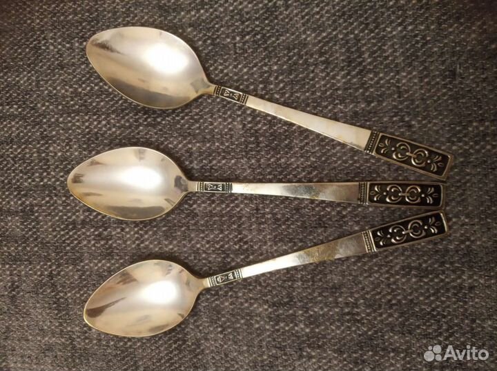 Набор чайных ложек, мельхиор,ссср,винтаж