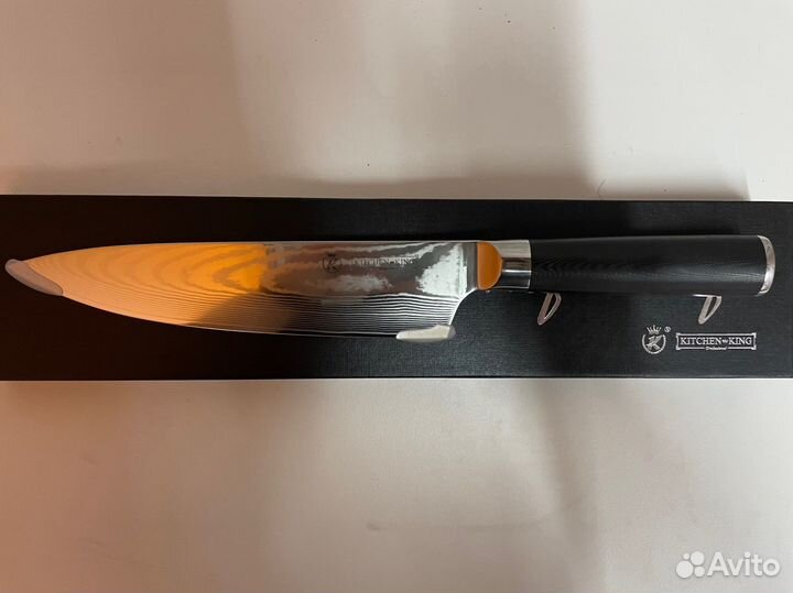 Шеф Нож супер острый дамасская сталь Новый