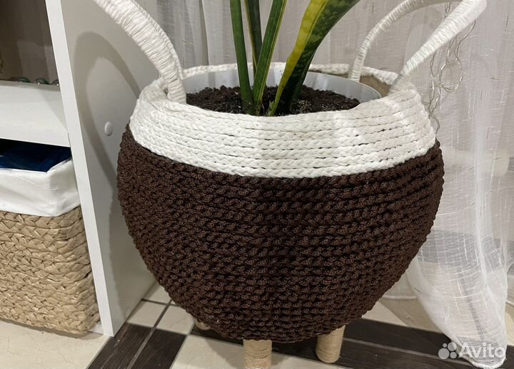 Корзинка из джута