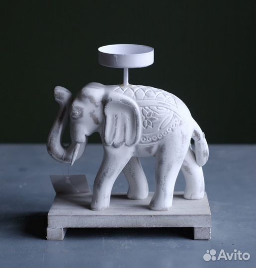 Слон-подсвечник дерево