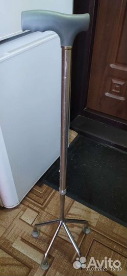 Трость для ходьбы 4 ступенчатая