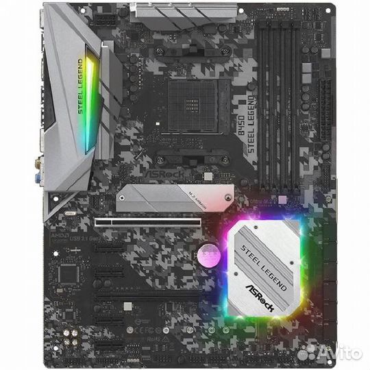 Материнская плата ASRock B450 steel legend