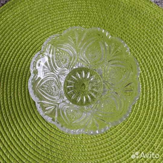 Салатники(хруст Богемия, стекло СССР)