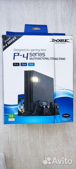 Зарядная станция для геймпадов ps4 с охлаждением