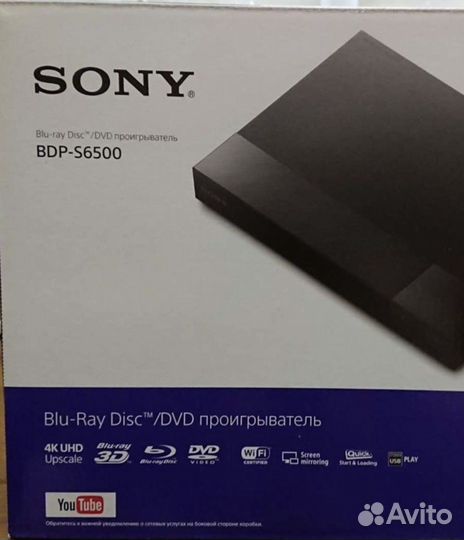 Blu ray плеер sony bdp s6500