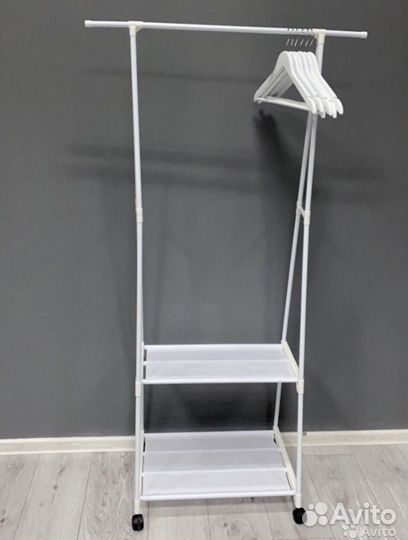 Вешалка напольная новая белая
