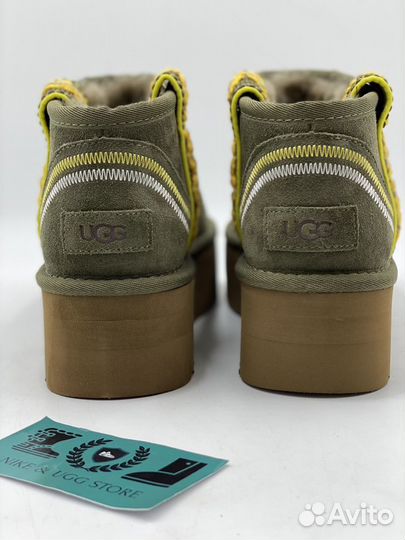 Ugg Classic Ultra Mini Braid Plarform Burnt Olive