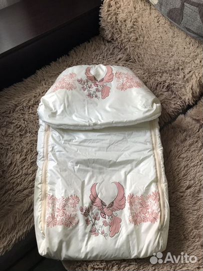 Конверт меховой с комбинезоном