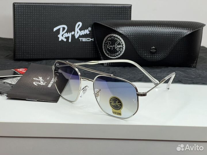 Солнцезащитные очки ray ban стекло с чехлом