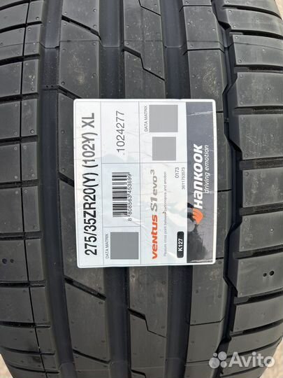 Hankook Ventus S1 Evo 3 K127 245/40 R20 и 275/35 R20 99Y