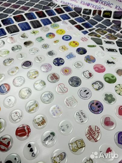 Объемные 3d стикеры наклейки