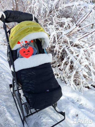 Детские санки коляска ника
