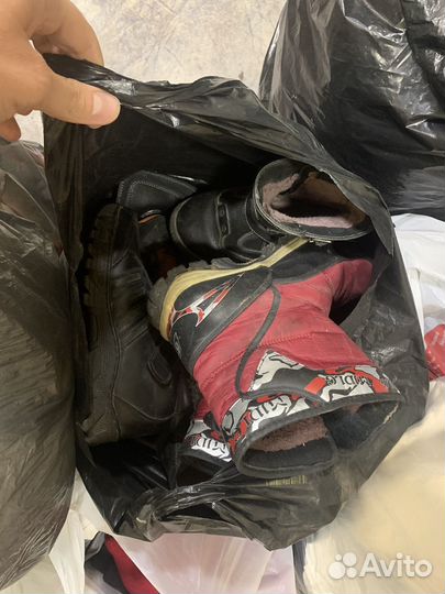 Вещи, одежда мешками