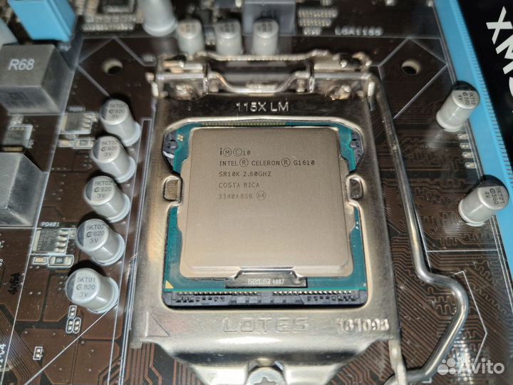 Комплект Asus h61m-k, G1610, 2gb ddr3