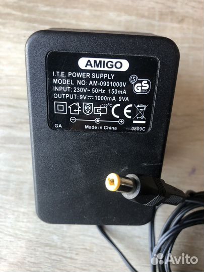 Блок питания трансформаторный 9в 1а