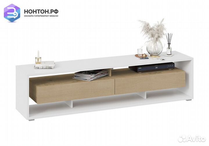 Тв-тумба Монтана TV-2 белый / бунратти глянец