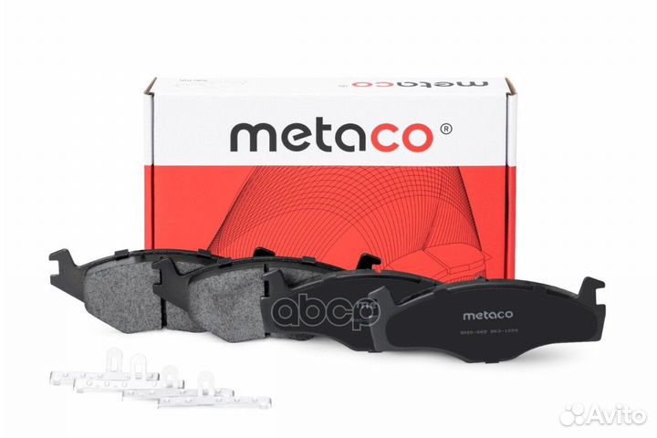 Колодки тормозные передние к-кт 3000-069 metaco