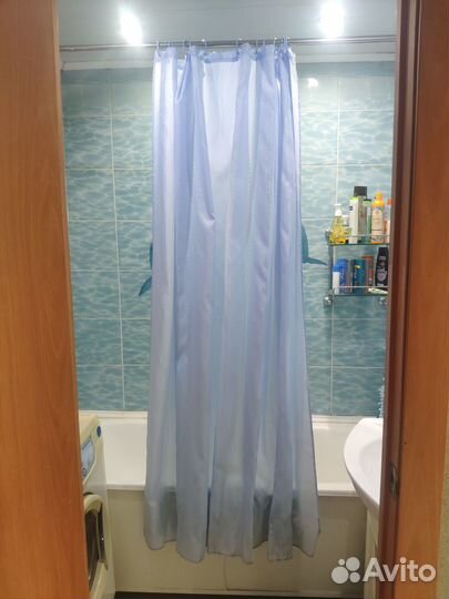 Шторка для ванной тканевая