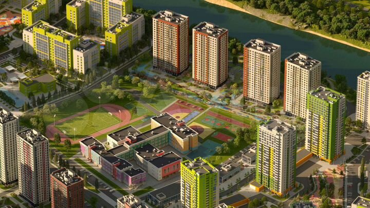 2-к. квартира, 41,9 м², 17/22 эт.