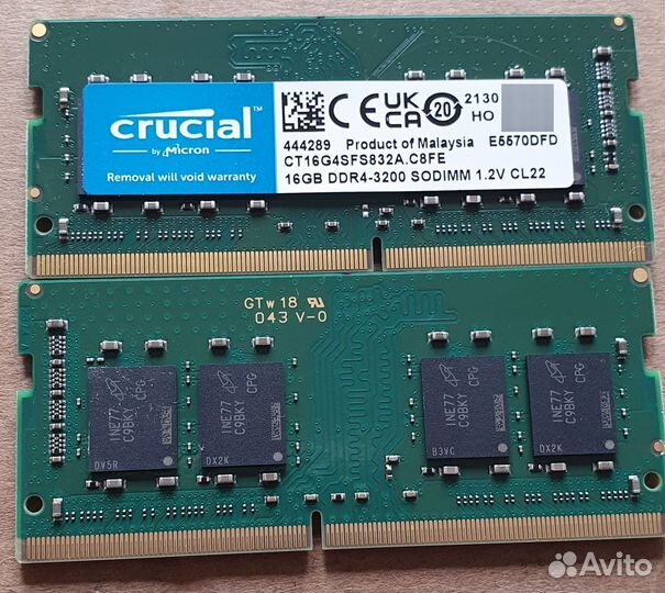 Оперативная память для ноутбука ddr4 16gb 3200