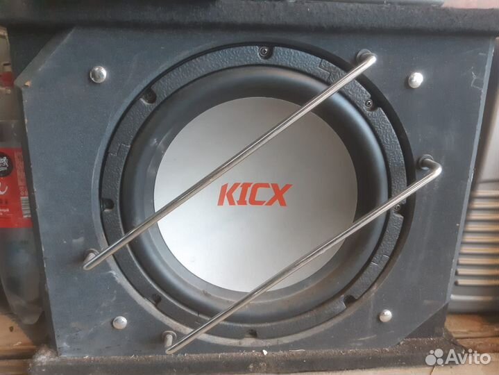 Сабвуфер Kicx + усилитель Pioneer