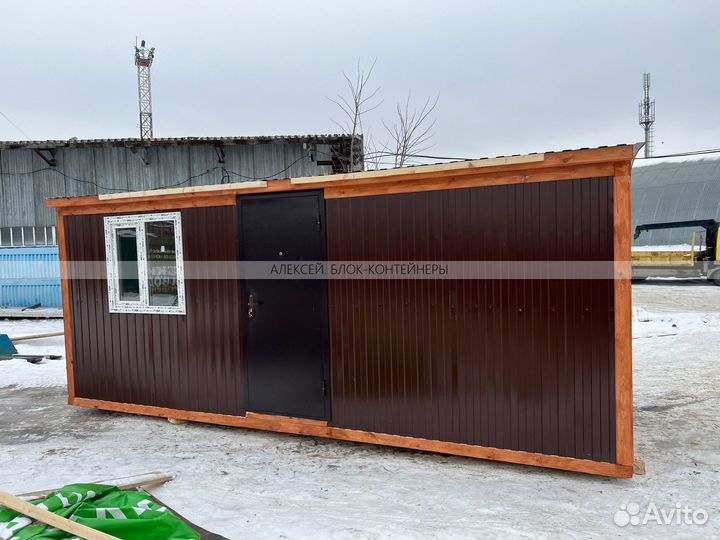 Бытовка деревянная утепленная с электрикой