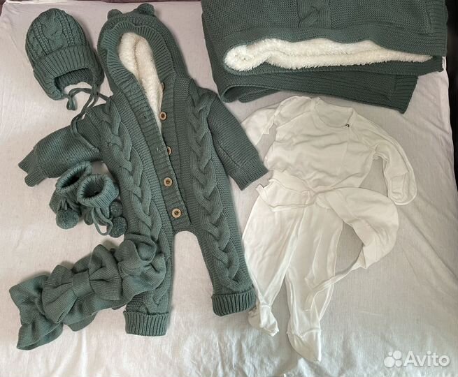 Конверт на выписку вязаный(комлект)