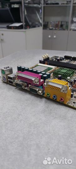 Материнская плата S370 abit ST6 + Celeron 1100A