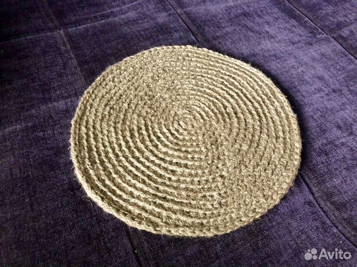 Салфетки вязаные из джута