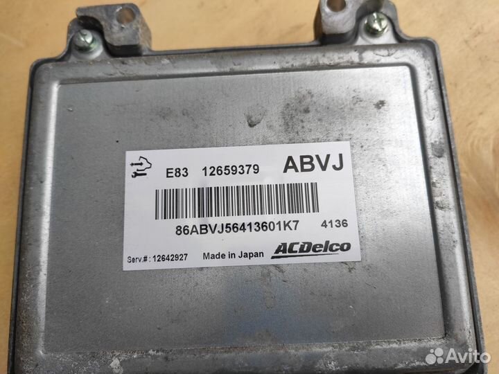 Эбу 12659379 abvj на Опель Шевроле 1.2 1.4 1.6 1.8