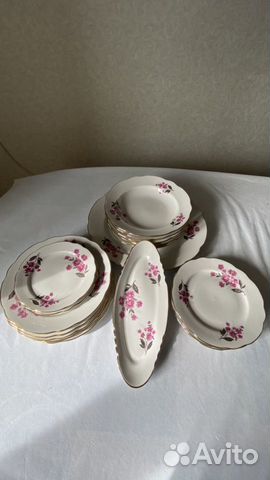 Столовый сервиз СССР Дулево фарфор 19 предметов