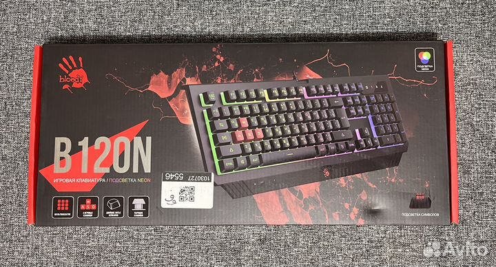Игровая клавиатура A4Tech Bloody B120N