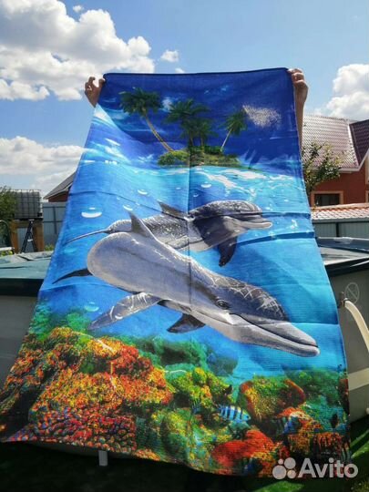 Полотенце пляжное новое