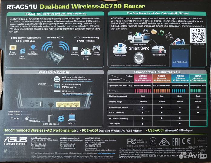 Роутер Asus rt-ac51u