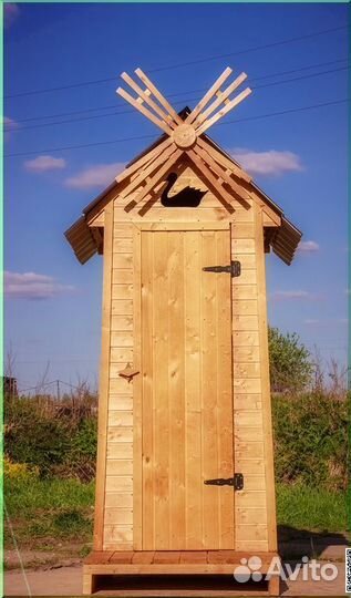 Уличный туалет деревянный BAG342