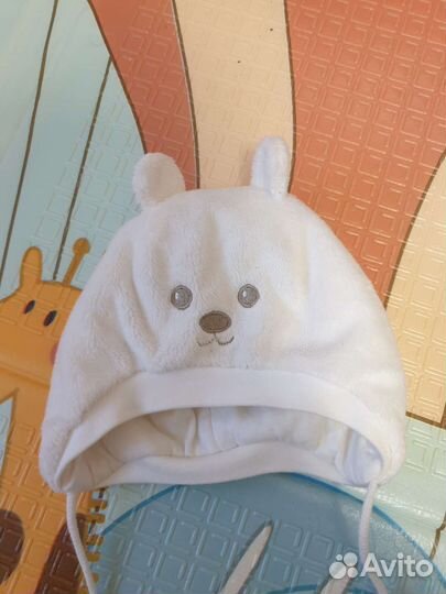 Шапки и пинетки зимние kerry, babygo 6-9 месяцев