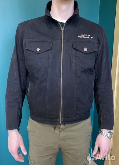 Мотокуртка джинсовая мужская 52
