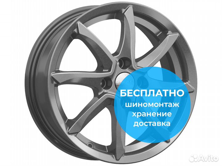 R15 4x100 6J ET48 D54,1 Скад Осака Графит