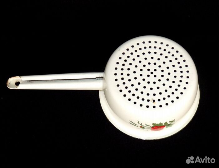 Дуршлаг винтажный эмалированный СССР