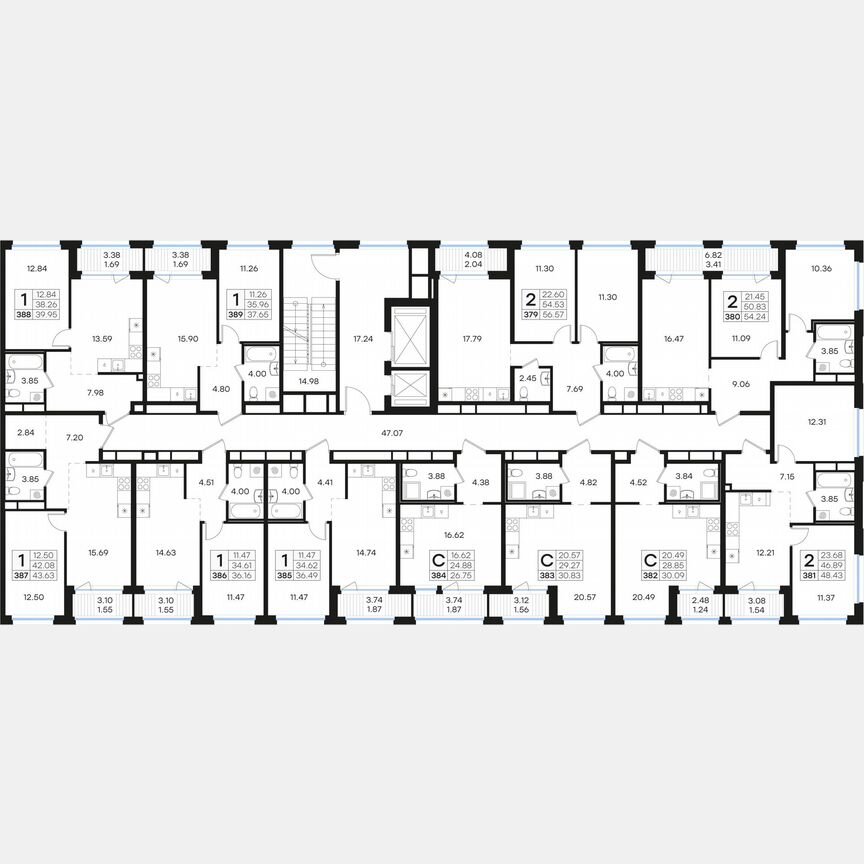 Квартира-студия, 26,8 м², 6/15 эт.