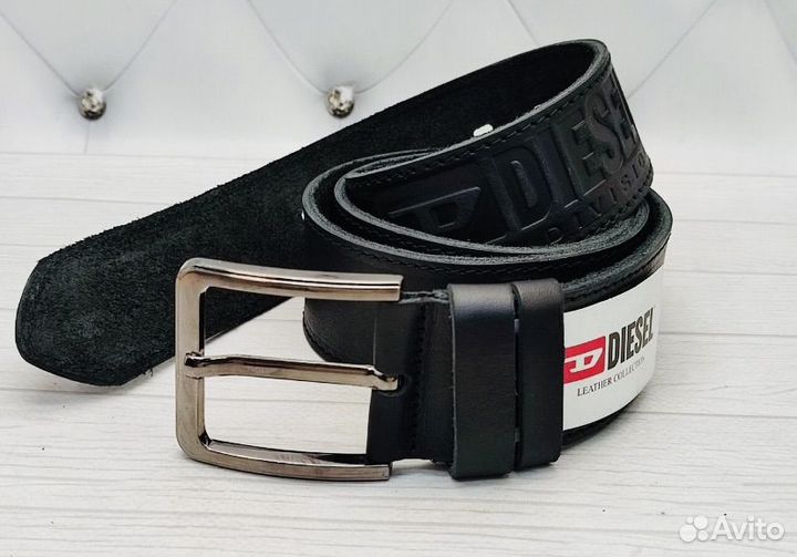 Мужской кожаный ремень diezel