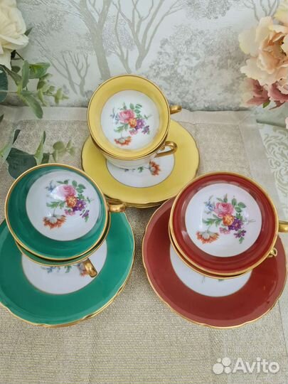 Сервиз/Чайная/кофейная пара Лимож/Limoges