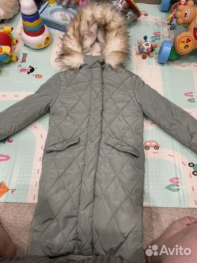 Пальто зимнее для девочки 140