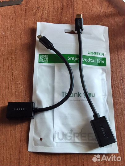 OTG кабели type-c и micro usb (ugreen)