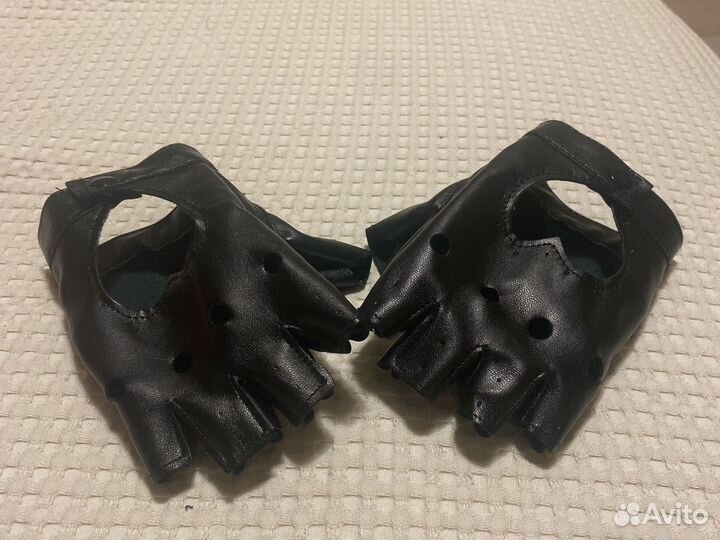 Перчатки женские кожаные