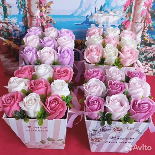 Мыльные розы Букет из мыльных роз